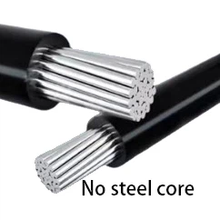 Cable inclinado aéreo sin núcleo de acero